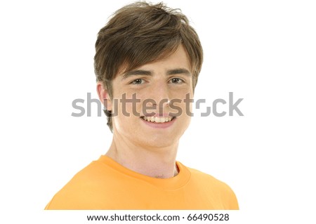 Man with happy facial expression