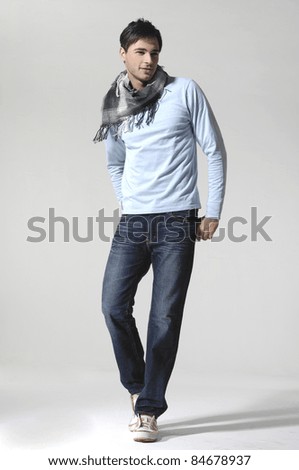 young man full body a in the studio young man full body a in the studio