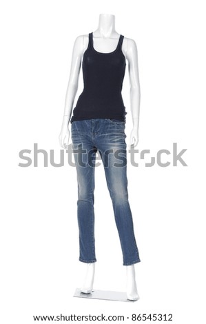 Mannequin Wearing Jeans
