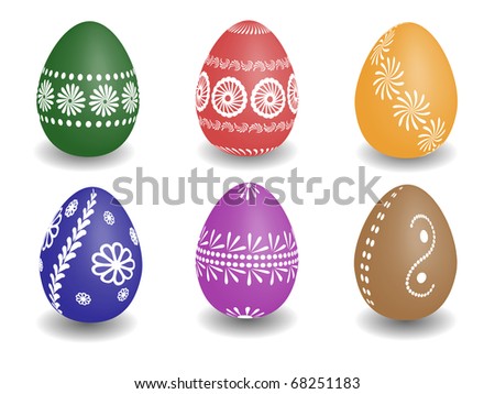 painted easter eggs designs. wax painted easter eggs