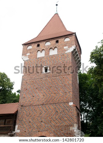 Gothic tower - Part of city walls of Krakow