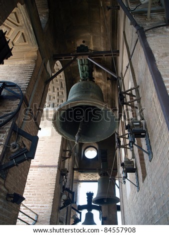 The bells of the Giralda in Seville,Spain