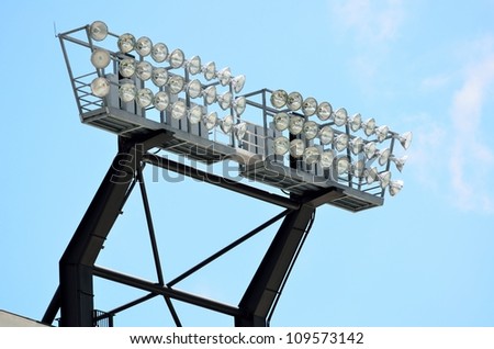 stadium lights at a college football field georgia usa