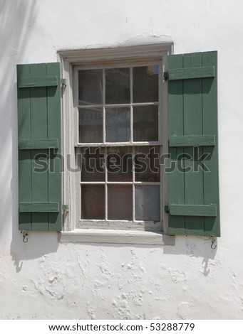 Old Historic Window St. Augustine Florida