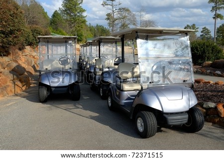electric golf carts for rent at course in georgia usa