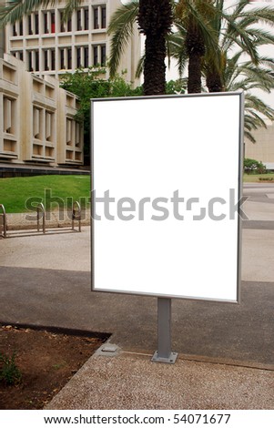 blank sign with a copy space area