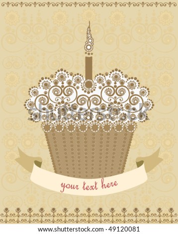 Birthday Cake Greetings. card with irthday cake in