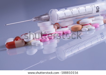 Medicine pill with injection