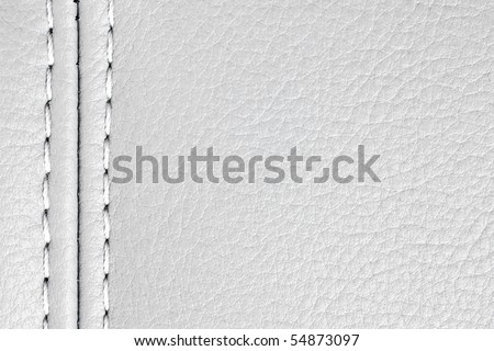 natural white sewing leather