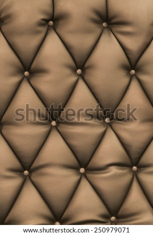 Sofa texture. brown leather quilted