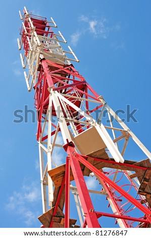 Gsm transmitter. cellular tower.