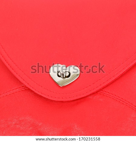 red beautiful woman hand bag