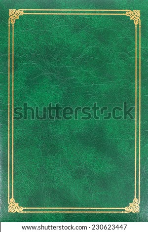 green foliant book isolated on white