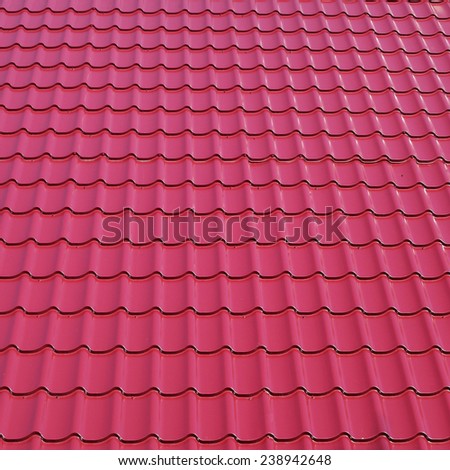 bright red roof tile background