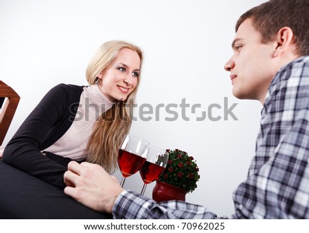 Young Couple Dining Together