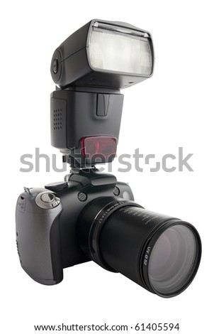 A digital camera (\