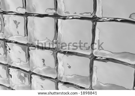 Ice cube wall