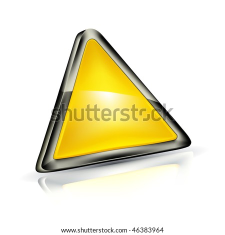 stock vector : Blank Warning Triangle, mesh