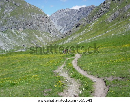 Alps Mountain bike trail Dreilander