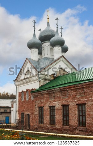 The Church Of The Transfiguration Of The Lord. Is restored. The Town Of Bor. Russia
