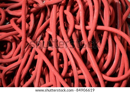 Red string, alpin rope