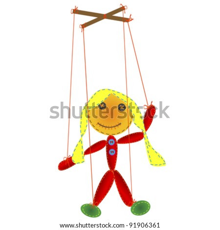 String Puppet Cartoon