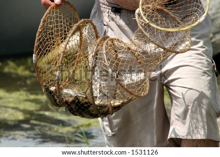 fishnet , fisherman