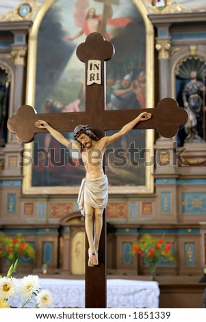 jesus christ on cross clipart. stock photo : Jesus Christ on