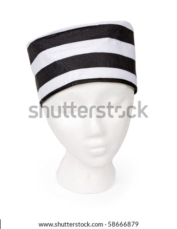  Fashioned Porn on Stock Photo Old Fashioned Black And White Striped Prisoner Hat