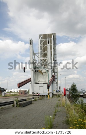Drawbridge port of Antwerp (Belgium/europe)