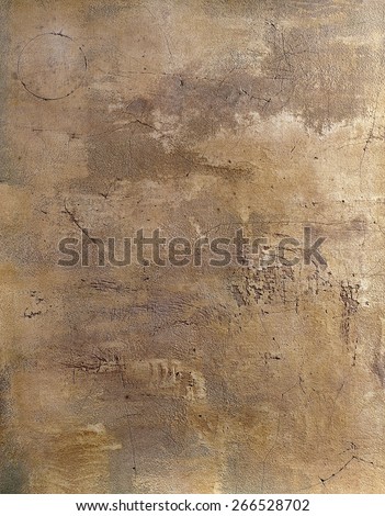 Image of an old, grungy piece of canvas with crevice and stain After dyeing anointed knife to scrape off dirt with a paint  on the campus clearance wounds.