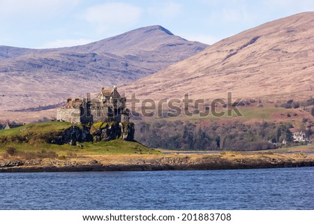 Duart Castle or Caisteal Dhubhairt in Scottish Gaelic is a castle on the Isle of Mull, off the west coast of Scotland. The castle dates back to the 13th century and is the seat of Clan MacLean.