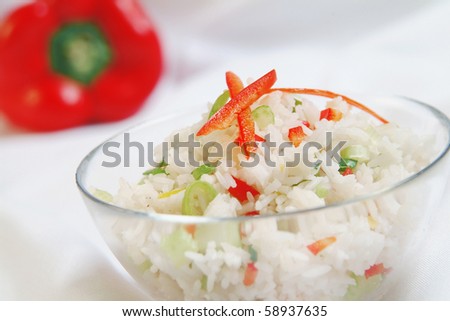 Vegetable salad colorful Fine food appetizer
