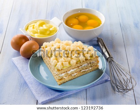 homemade mimosa cake