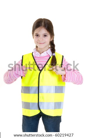 little girl advice to use the reflective clothing