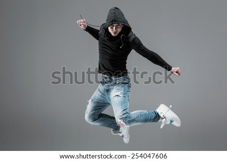 cool looking  dancer jump