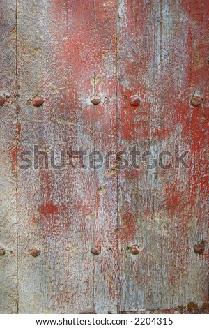 Grunge painted door details - abstract background