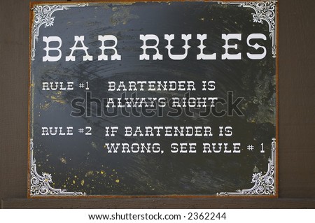 Funny Vintage Bar Sign Stock Photo 2362244 : Shutterstock