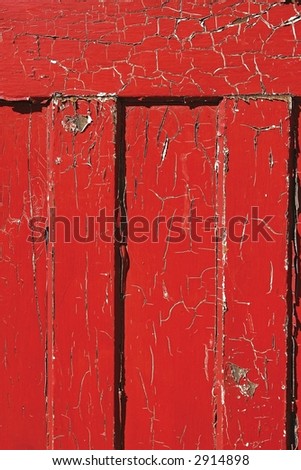 Grunge red painted door details - abstract background