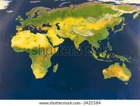 Eastern hemisphere from space