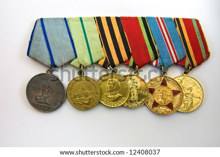 World War Medals. stock photo : World War II