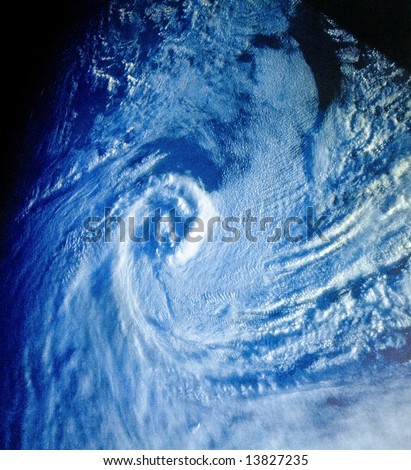 Tropical cyclone over Atlantic ocean