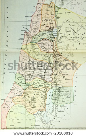 maps of israel palestine. stock photo : Historical map