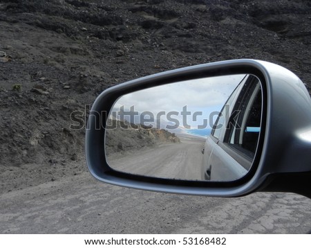 driving mirror view