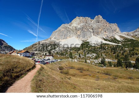 The Falzarego Pass is a high mountain pass in the province of Belluno in Italy.