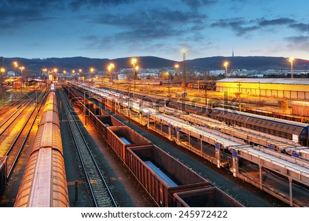 Freight trains - Cargo transportation