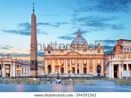 Vatican, Rome, St. Peter\'s Basilica - nobody