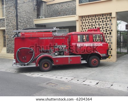Fire Engine on Mahé, Seychelles