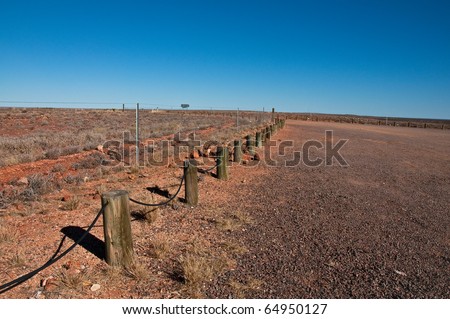 Fences in the australia outback, northern Territory