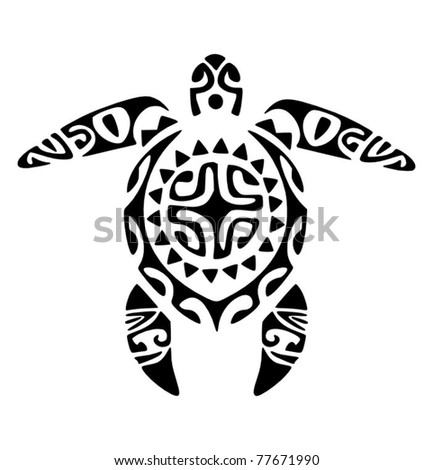 Maori Sun Turtle Stock Vector 77671990 Shutterstock maori sun